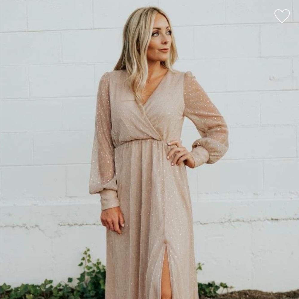 Baltic born, rose, pink/nude sparkly dress